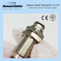 Pm Series Brass Bulkhead Union Straight Through Plate Pneumatic Connector